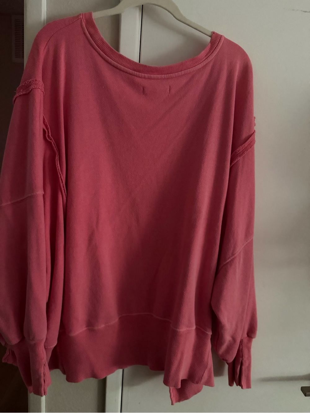 Free People We The Free Camden Sweatshirt Pullover - Camellia Pink - Picture 5 of 6